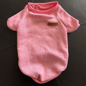 Pink dog sweater